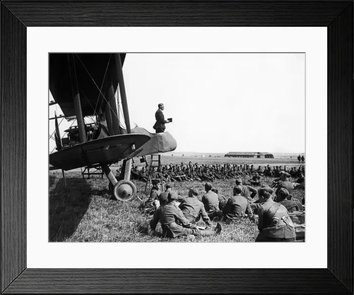 Framed Print : A RFC Padre seen here using the gunners position of a F. E Framed Print : A RFC Padre seen here using the gunners position of a F. E