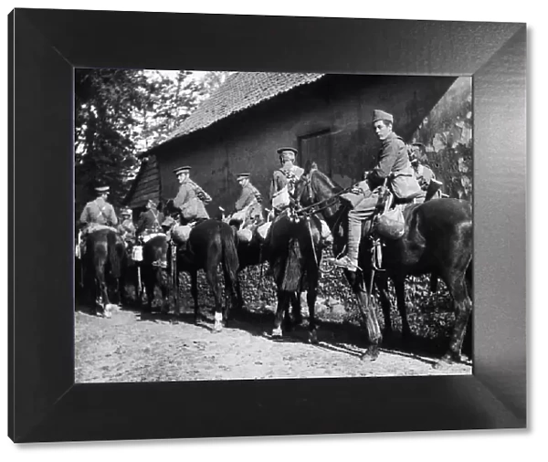 Men and horses of the 1st Cavalry Division, British Expeditionary Force