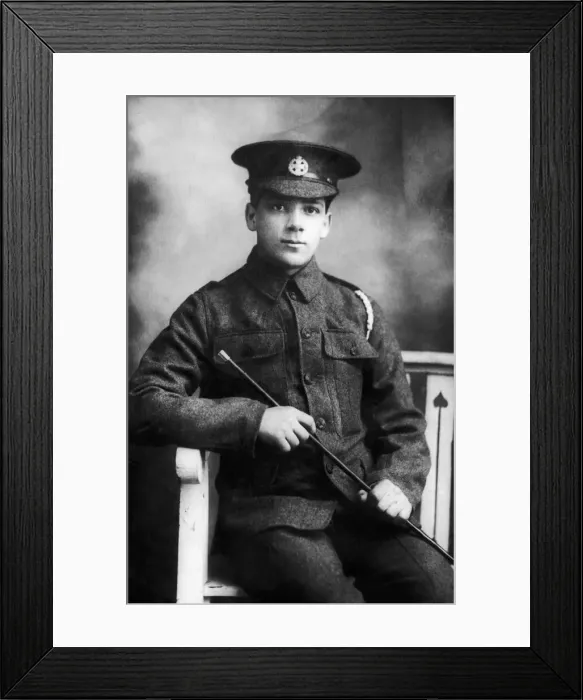Framed Print : Rifleman Butterworth of the 1st Battallion Rifle Brigade circa 1914 Framed Print : Rifleman Butterworth of the 1st Battallion Rifle Brigade circa 1914