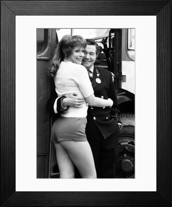 Framed Print : Mutiny On The Buses, filming, Elstree Film Studios, Hertfordshire, 29th February 1972 Framed Print : Mutiny On The Buses, filming, Elstree Film Studios, Hertfordshire, 29th February 1972