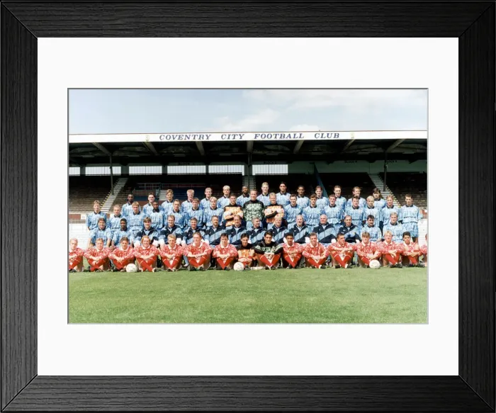Framed Print : Coventry City FC, Photo-call, 10th August 1992. Highfield Road. 1992  /  1993 Season