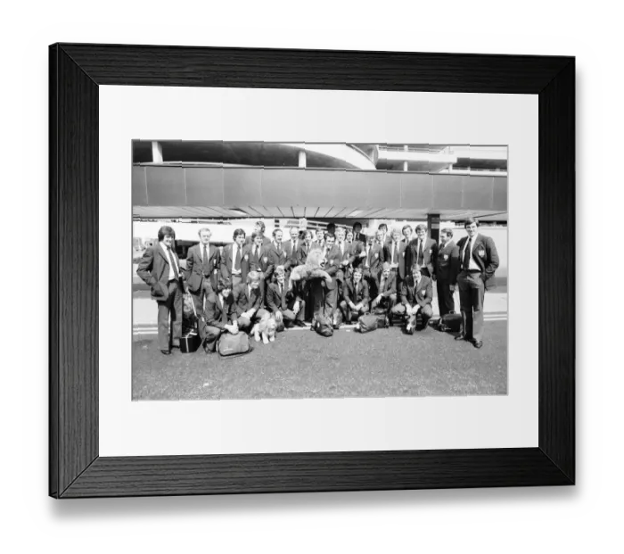 Framed Print : British Lions seen here at Heathrow Airport on their way to New Zealand 10th May 1977