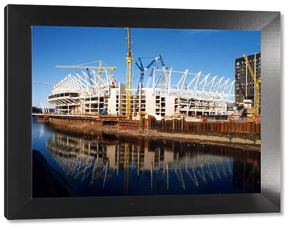 Cardiff - Sport - Rugby - The Millennium Stadium under construction - c. 1998