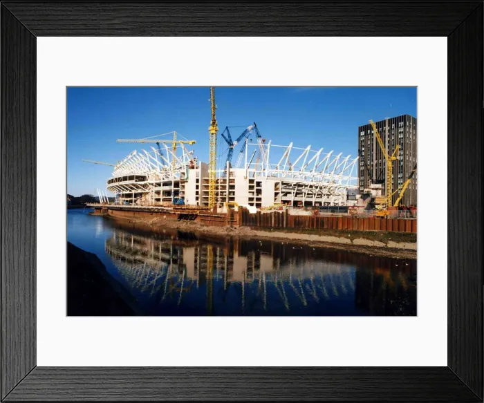 Framed Print : Cardiff - Sport - Rugby - The Millennium Stadium under construction - c. 1998 Framed Print : Cardiff - Sport - Rugby - The Millennium Stadium under construction - c. 1998