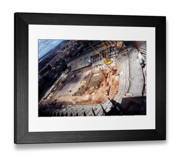 Framed Print : Sport - Rugby - Cardiff Arms Park - National Stadium - Picture shows the partially Framed Print : Sport - Rugby - Cardiff Arms Park - National Stadium - Picture shows the partially