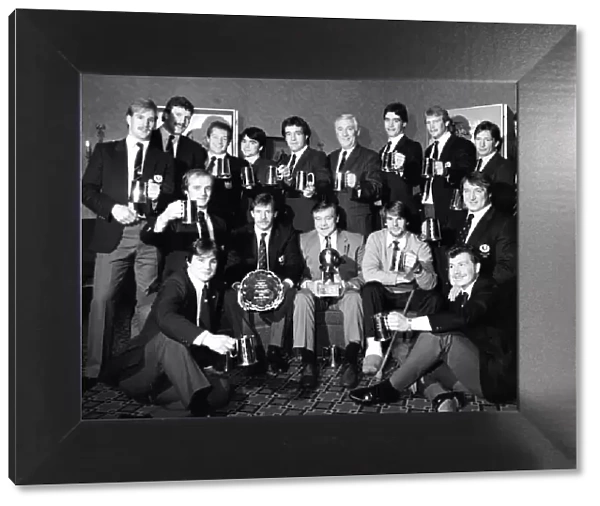 Scotland Rugby team December 1984 Scotland rugby heroes look suitably pleased with