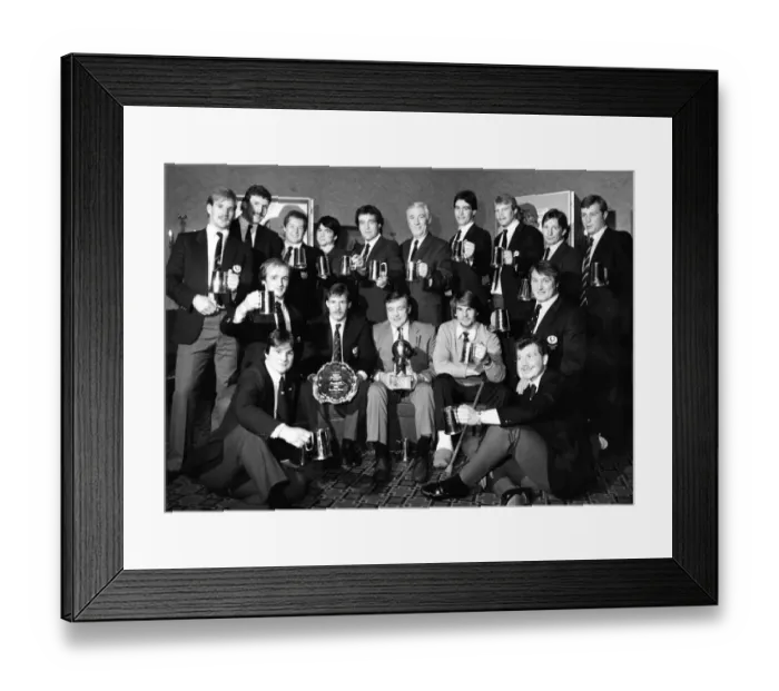 Framed Print : Scotland Rugby team December 1984 Scotland rugby heroes look suitably pleased with Framed Print : Scotland Rugby team December 1984 Scotland rugby heroes look suitably pleased with