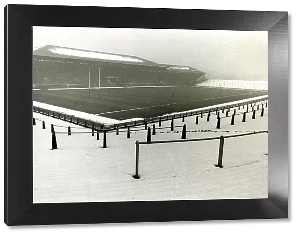 Murrayfield Stadium 1970 A lot of snow about but not on the pitch This is how
