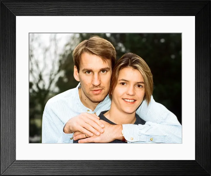 Framed Print : Paul Merson and wife Lorraine epd