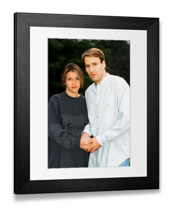 Framed Print : Paul Merson Arsenal footballer with his wife Lorraine epd Framed Print : Paul Merson Arsenal footballer with his wife Lorraine epd