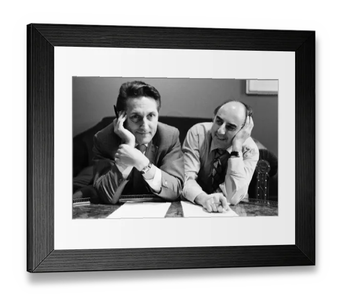 Framed Print : Ronald Chesney and Ronald Wolfe, Comedy Script Writers, creators of British sitcoms Framed Print : Ronald Chesney and Ronald Wolfe, Comedy Script Writers, creators of British sitcoms