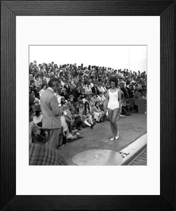 Framed Print : The Miss Tyne Tees Television beauty contest at Tynemouth Open Air Swimming Pool 24 July Framed Print : The Miss Tyne Tees Television beauty contest at Tynemouth Open Air Swimming Pool 24 July