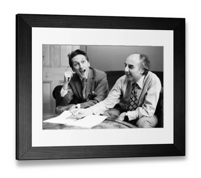 Framed Print : Ronald Chesney and Ronald Wolfe, Comedy Script Writers, creators of British sitcoms Framed Print : Ronald Chesney and Ronald Wolfe, Comedy Script Writers, creators of British sitcoms