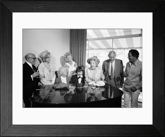 Framed Print : Cicely Courtneidge, actress, celebrates the 70th anniversary of her first stage Framed Print : Cicely Courtneidge, actress, celebrates the 70th anniversary of her first stage