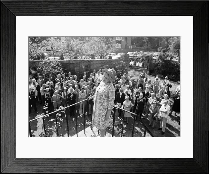 Framed Print : Cicely Courtneidge, actress, celebrates the 70th anniversary of her first stage