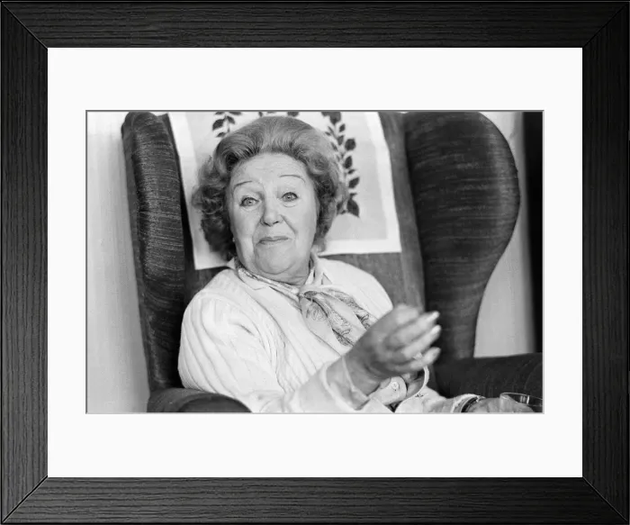 Framed Print : Doris Hare MBE, December 1971. Doris Hare stars as Stan Butlers widowed mother
