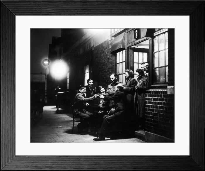 Framed Print : Two former Prisoners of War Lance Corporal John Sterling