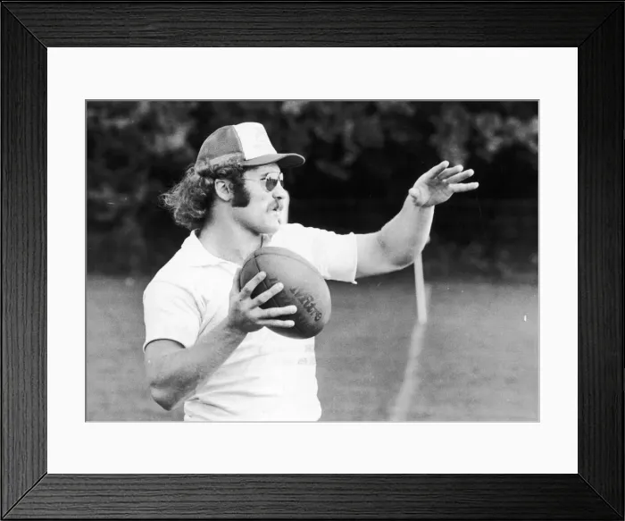 Framed Print : The Americans have really been converted to Rugby in style as hooker John J Hanson shows