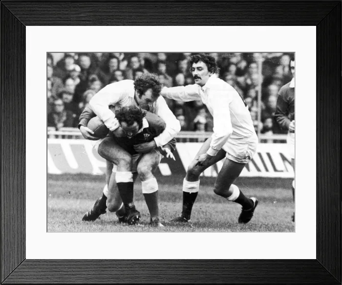 Framed Print : Five Nations Championship Wales v England Cardiff Arms Park 5th March 1977 Framed Print : Five Nations Championship Wales v England Cardiff Arms Park 5th March 1977