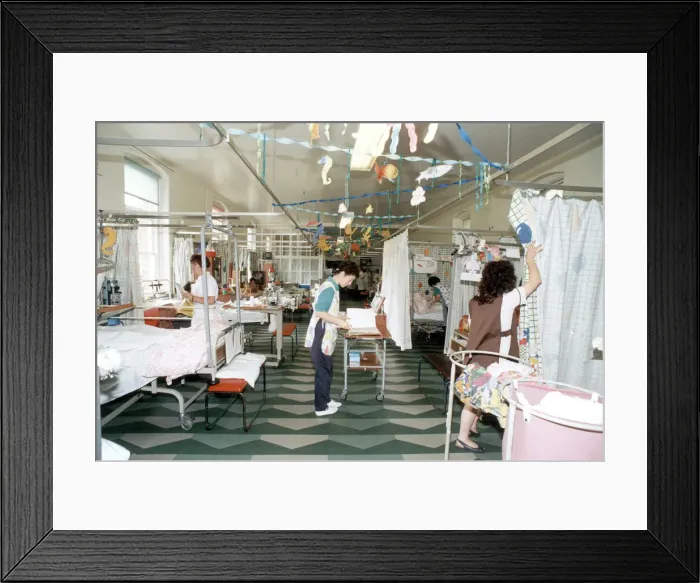 Framed Print : Ward at Booth Hall Childrens Hospital, Manchester, 17th July 1993 Framed Print : Ward at Booth Hall Childrens Hospital, Manchester, 17th July 1993