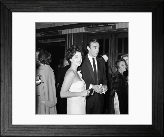 Framed Print : Film Premiere of DR NO 7th October 1962
