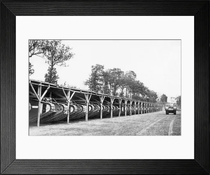 Framed Print : Tanks in their stables following their performance at the Battle of Hamel Framed Print : Tanks in their stables following their performance at the Battle of Hamel