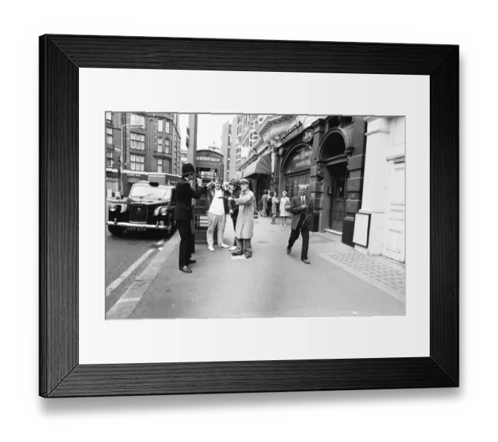 Framed Print : Photo-call for play Revenge, showing at The Upstairs Theatre, Sloane Square