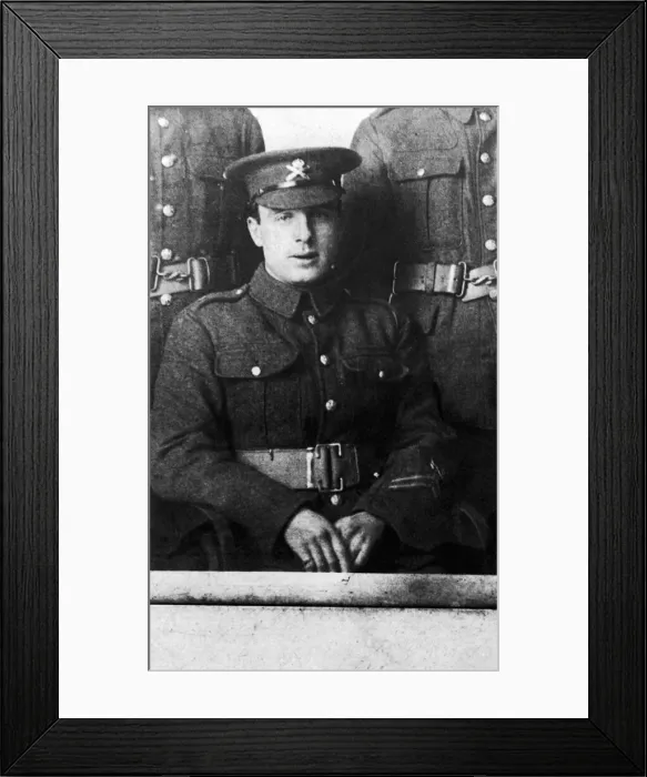 Framed Print : J Butler of the Machine Gun Corps Circa 1914