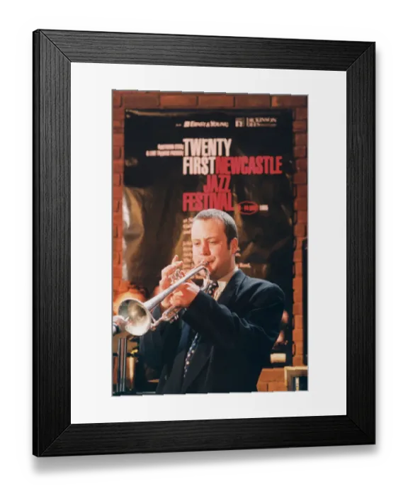Framed Print : North East Festivals Musician Paul Evans launches the 21st Newcastle Jazz Festival Framed Print : North East Festivals Musician Paul Evans launches the 21st Newcastle Jazz Festival
