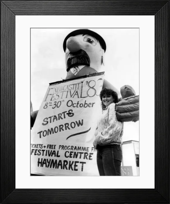 Framed Print : North East Festivals The giant Mr Bill Board tours the streets of Newcastle 7 Framed Print : North East Festivals The giant Mr Bill Board tours the streets of Newcastle 7