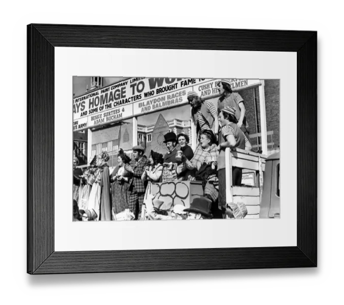 Framed Print : North East Festivals A few Geordie songs from local chracters for a warm up to