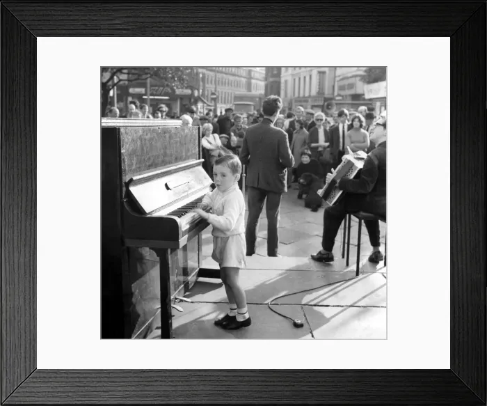 Framed Print : North East Festivals Raymond Gillie looks ready to outdo the likes of Menuhin