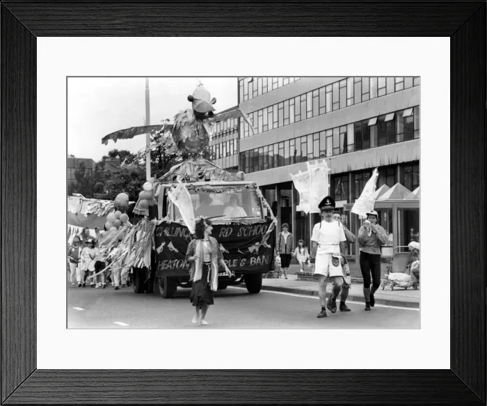 Framed Print : North East Festivals The New Wave Parade through the centre of Newcastle to begin