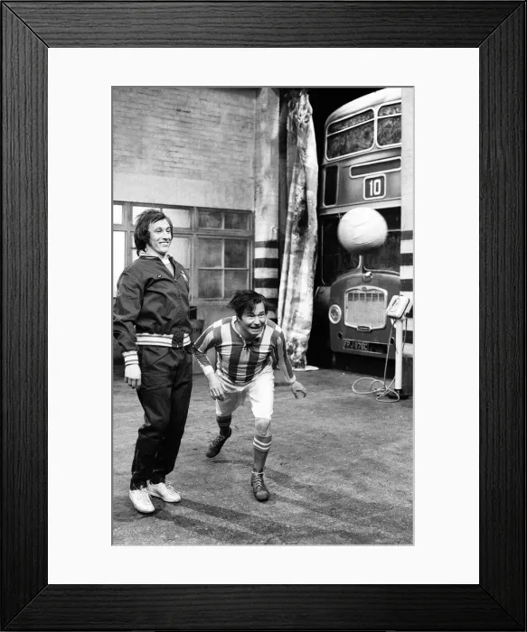 Framed Print : On The Buses, scene rehearsal. 28th February 1973. Reg Varney actor aka Stan Butler Framed Print : On The Buses, scene rehearsal. 28th February 1973. Reg Varney actor aka Stan Butler
