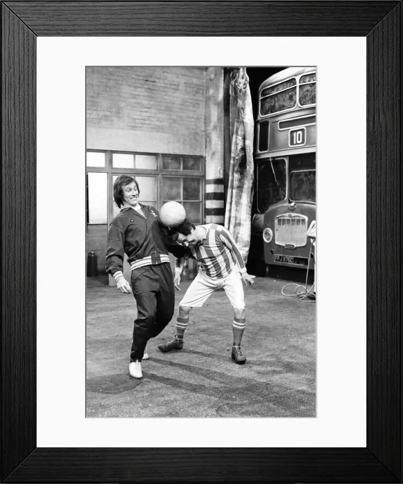Framed Print : On The Buses, scene rehearsal. 28th February 1973. Reg Varney actor aka Stan Butler