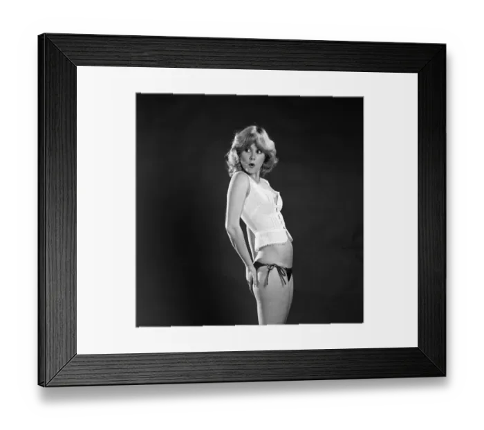 Framed Print : The Benny Hill Girl, Sue Upton, pictured 4th May 1979 Framed Print : The Benny Hill Girl, Sue Upton, pictured 4th May 1979