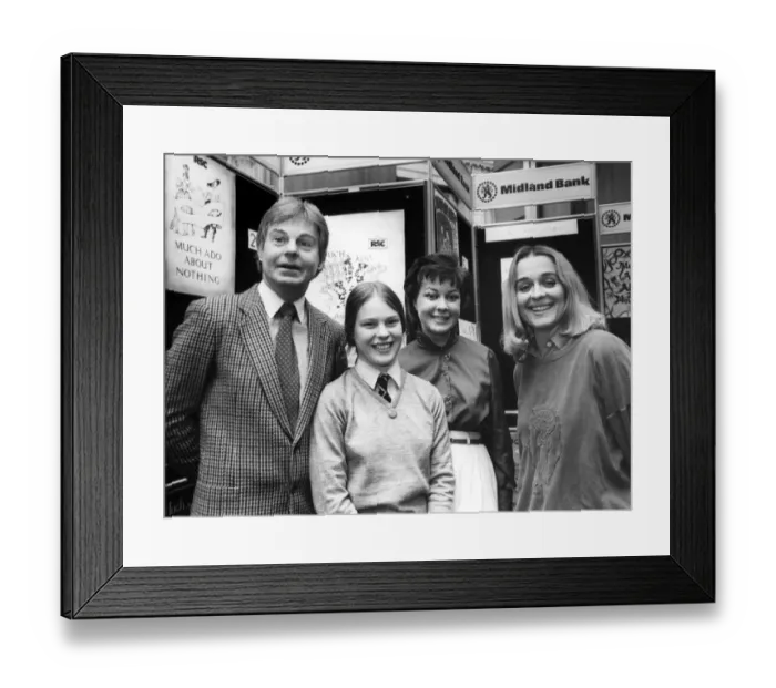 Framed Print : Actor Derek Jacobi Derek Jacobi and Sinead Cusack with Much ado about Nothing