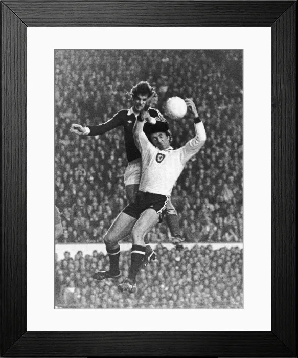 Framed Print : Scotland Through To World Cup Finals. The Scotland football team advanced to