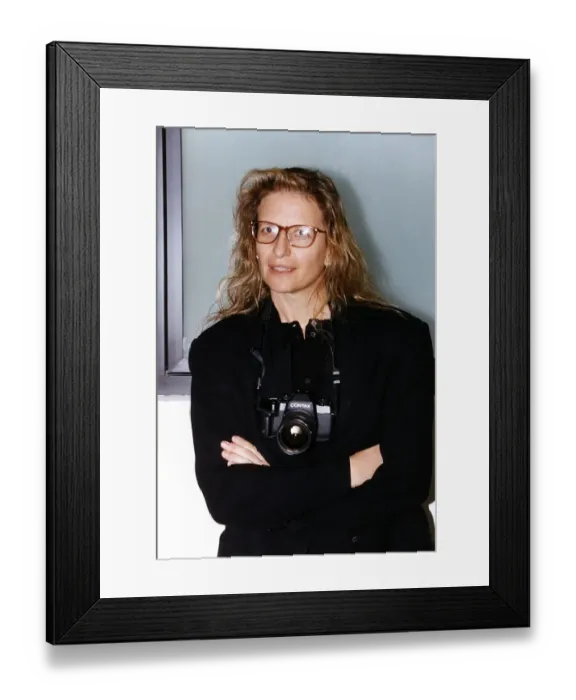 Framed Print : Annie Leibovitz American portrait photographer at the National Portrait Gallery, London