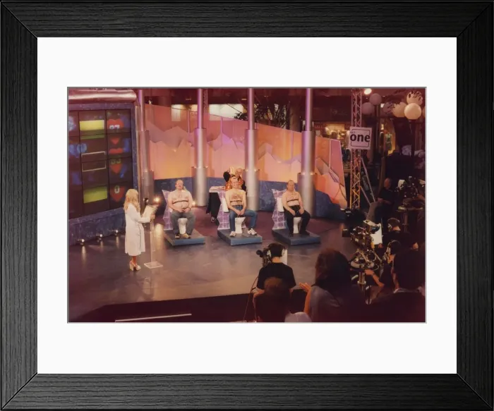 Framed Print : Television programme - Beat the Crusher gameshow at the Metrocentre in Gateshead with Framed Print : Television programme - Beat the Crusher gameshow at the Metrocentre in Gateshead with