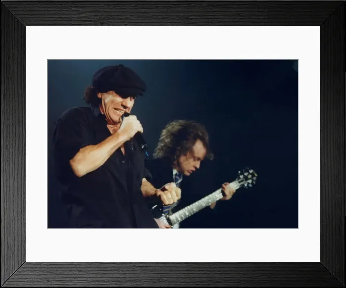 Framed Print : Rock group AC / DC live in concert at the Newcastle Arena - Brian Johnson lead singer 5 Framed Print : Rock group AC / DC live in concert at the Newcastle Arena - Brian Johnson lead singer 5