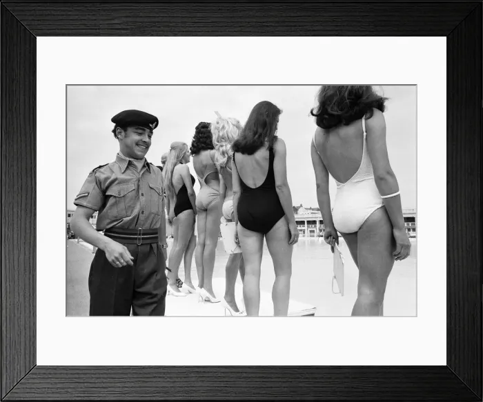 Framed Print : Miss Blackpool 1971, Beauty Competition Heat 4. Model and winner Framed Print : Miss Blackpool 1971, Beauty Competition Heat 4. Model and winner