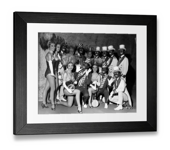 Framed Print : Television programme - The Black and White Minstrel Show filmed at the Victoria Palace in Framed Print : Television programme - The Black and White Minstrel Show filmed at the Victoria Palace in