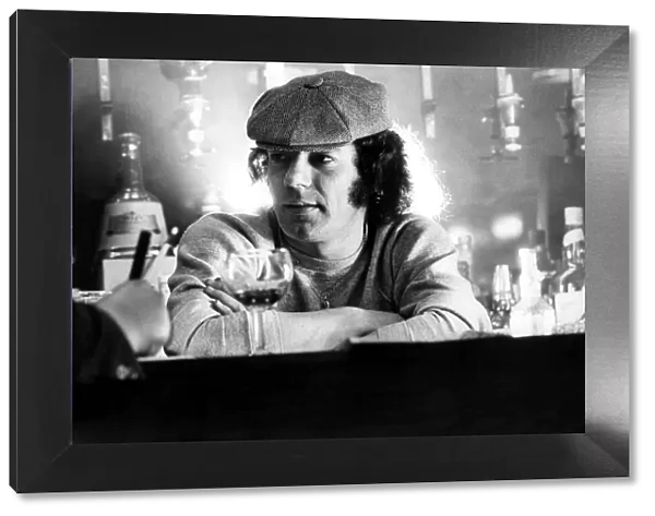 Brian Johnson lead singer of the rock group AC  /  DC is interviewed 7 January 1983 circa