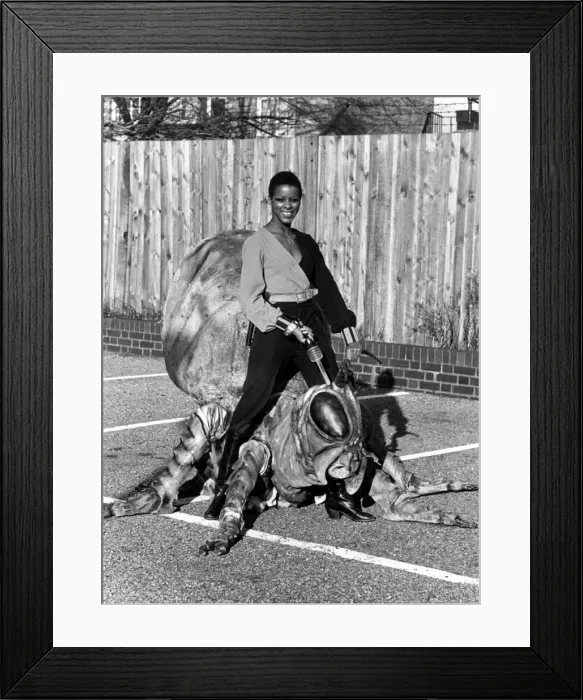Framed Print : Television programme - Blakes Seven new cast member Josette Simon poses with a