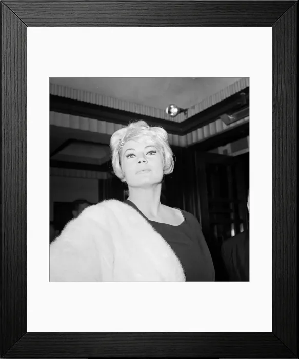 Framed Print : Ursula Andress photographed at the Film Premiere of DR NO Framed Print : Ursula Andress photographed at the Film Premiere of DR NO