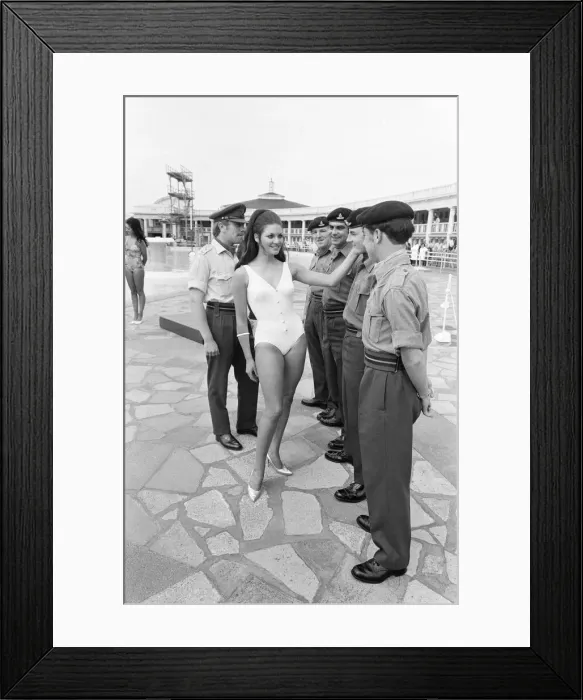Framed Print : Miss Blackpool 1971, Beauty Competition Heat 4. Model and winner Framed Print : Miss Blackpool 1971, Beauty Competition Heat 4. Model and winner