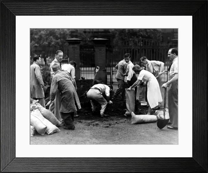 Framed Print : Wartime preparations at the Dental Hospital in Newcastle when students took part in a Framed Print : Wartime preparations at the Dental Hospital in Newcastle when students took part in a