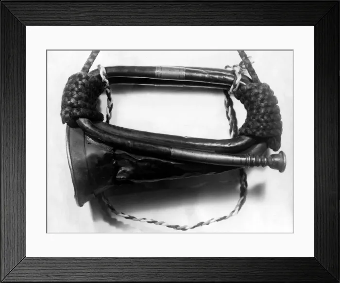 Framed Print : A bugle used in the Charge of the Light Brigade at The Battle of Balaclava in the Crimean Framed Print : A bugle used in the Charge of the Light Brigade at The Battle of Balaclava in the Crimean