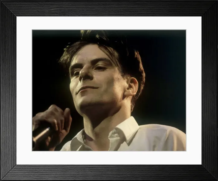 Framed Print : Ricky Ross lead singer of the Deacon Blue seen here perform at the Rock Against the Poll Framed Print : Ricky Ross lead singer of the Deacon Blue seen here perform at the Rock Against the Poll